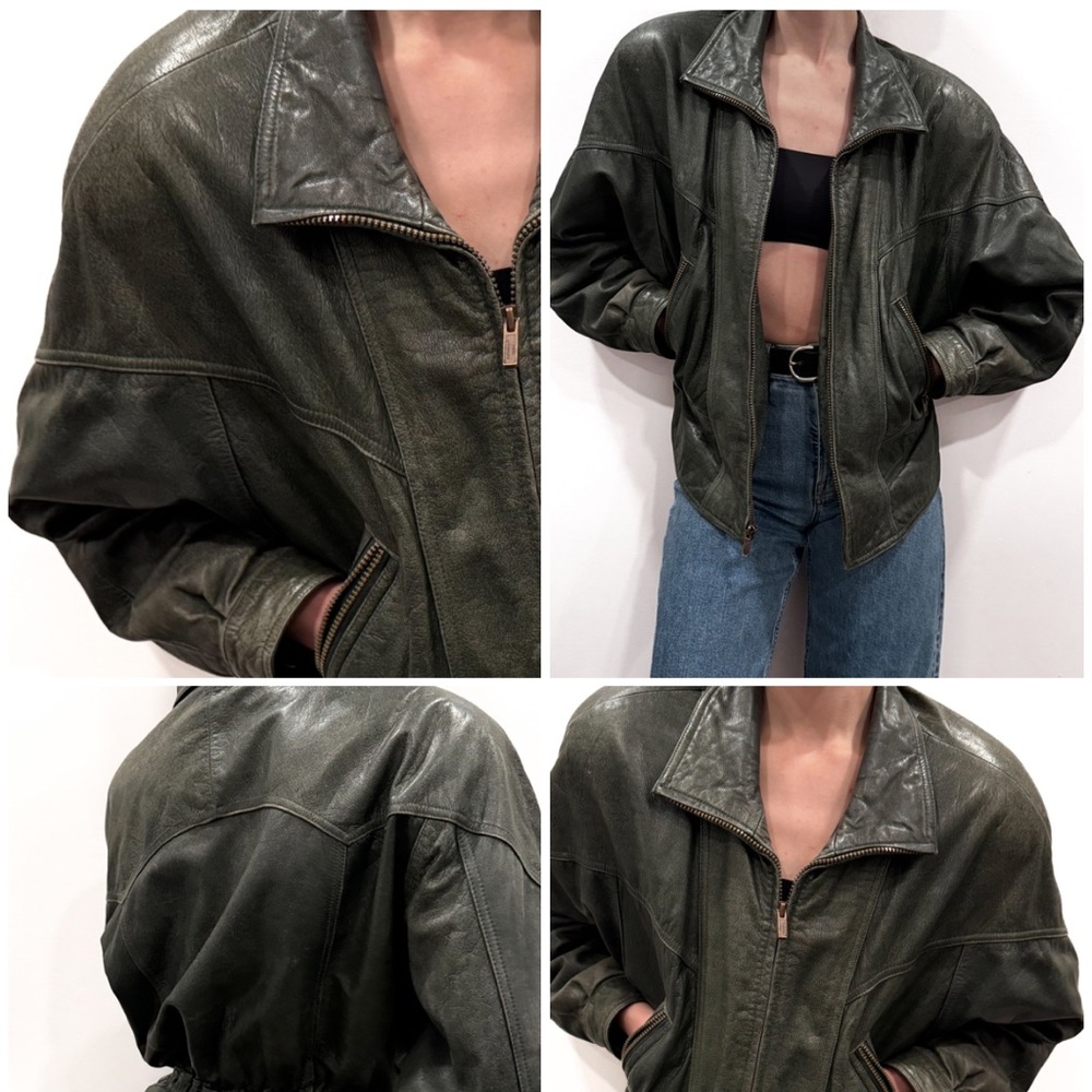 Wilson’s Adventure Bound Forest Green Leather Jacket